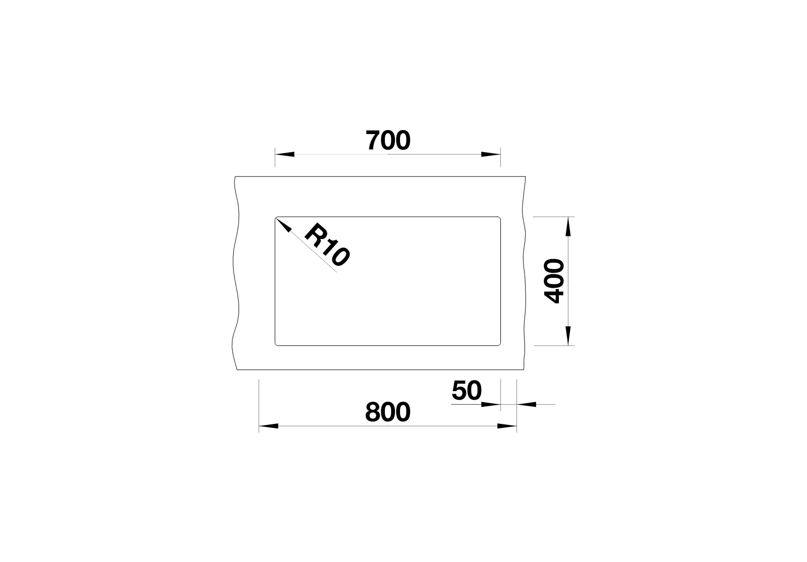 Blanco Subline 700-U - Neckline