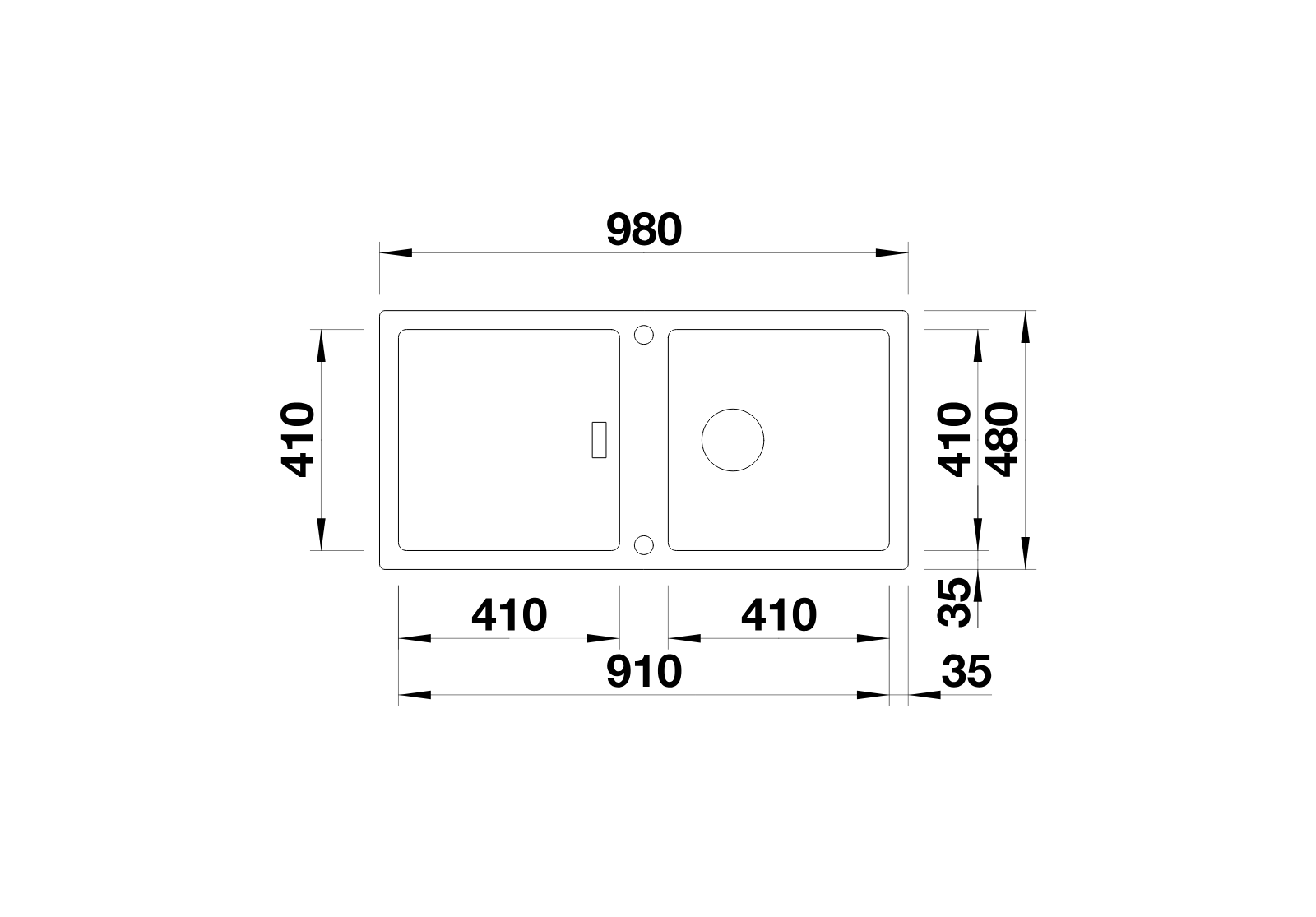 BLANCO Adon XL 6 S - At sight