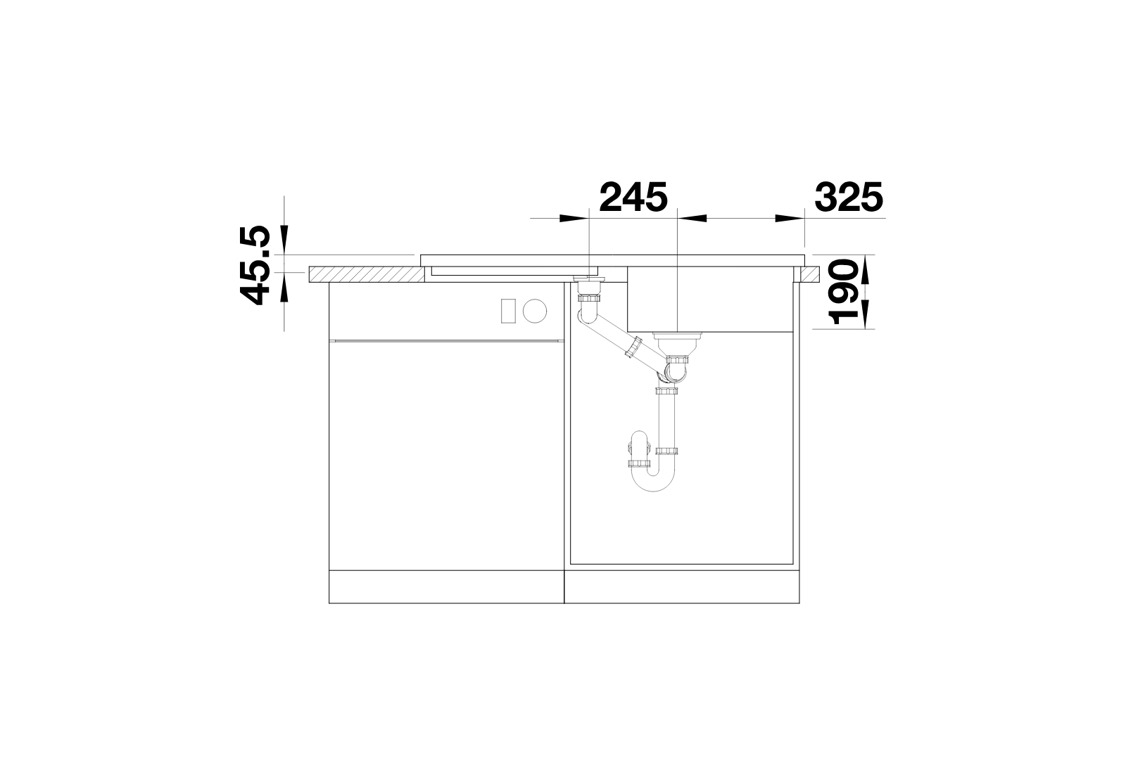 BLANCO Adon XL 6 S - Front view